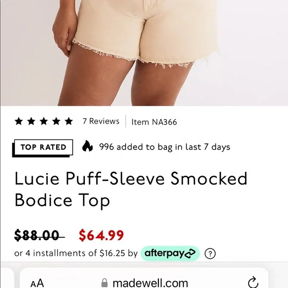 Madewell smock top - Picture 6 of 6